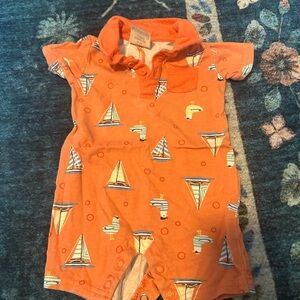 First Impressions Orange Baby Outfit